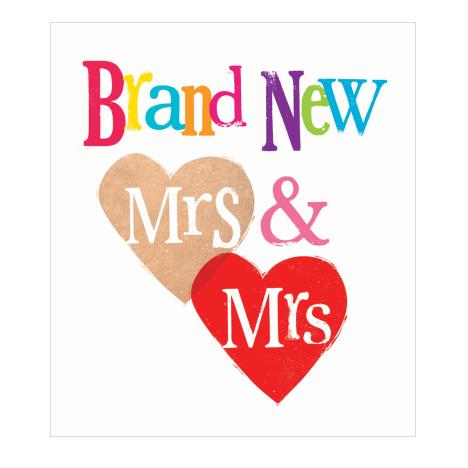 Brand New Mrs & Mrs The Bright Side Wedding Card £2.10